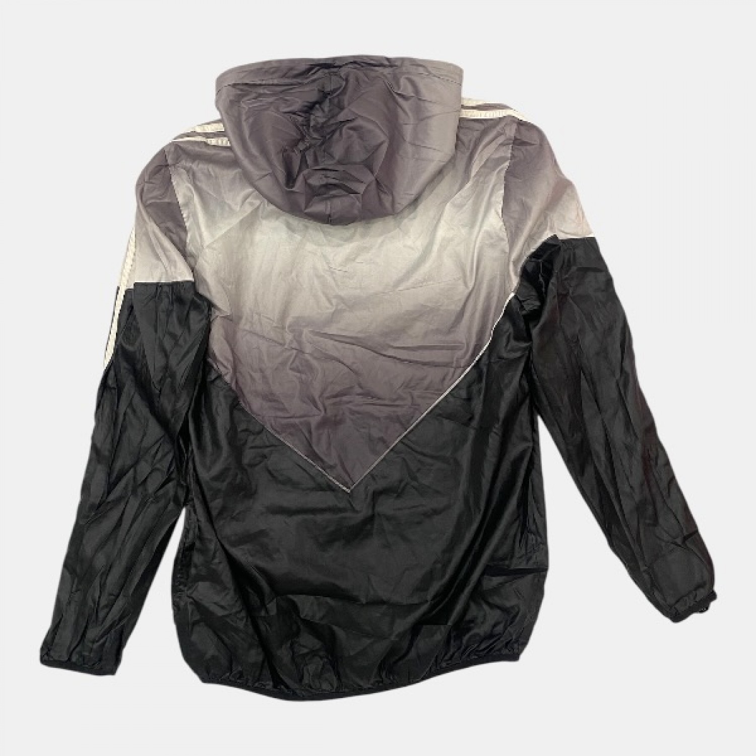 Adidas Originals Colorblock Hooded Τζάκετ Γκρι Μαύρο /pre owned